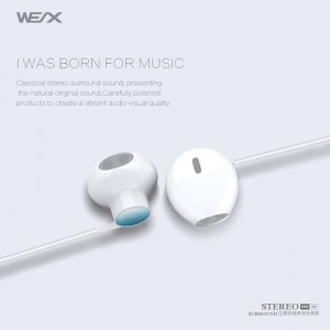 WEX 305 Traditsioonilised kõrvaklapid, traadiga kõrvaklapid, traadiga kõrvaklapid, EAR Buds