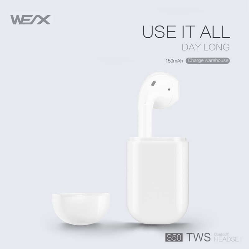 WEX S50 traadita kõrvaklapid, tõelised traadita stereo kõrvaklapid, bluetooth 5.0 kõrvaklapid